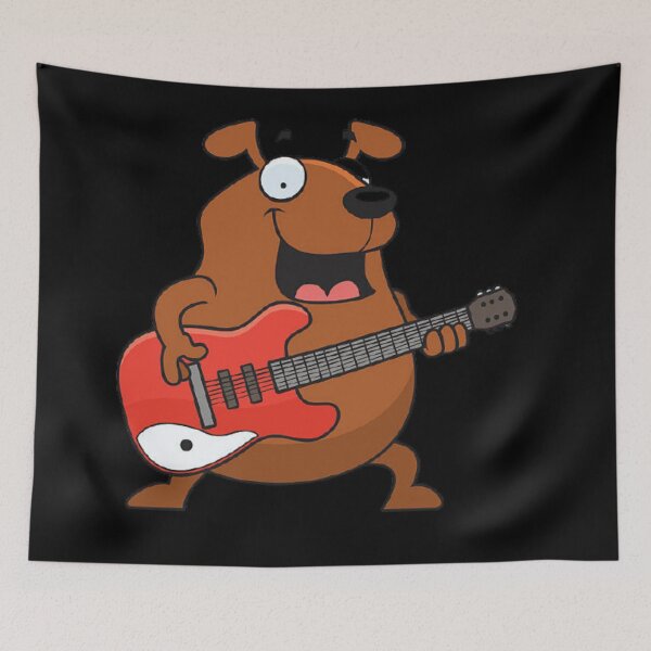 Item preview, Dog play guitar Funny smile Dog  designed and sold by Cool Store.