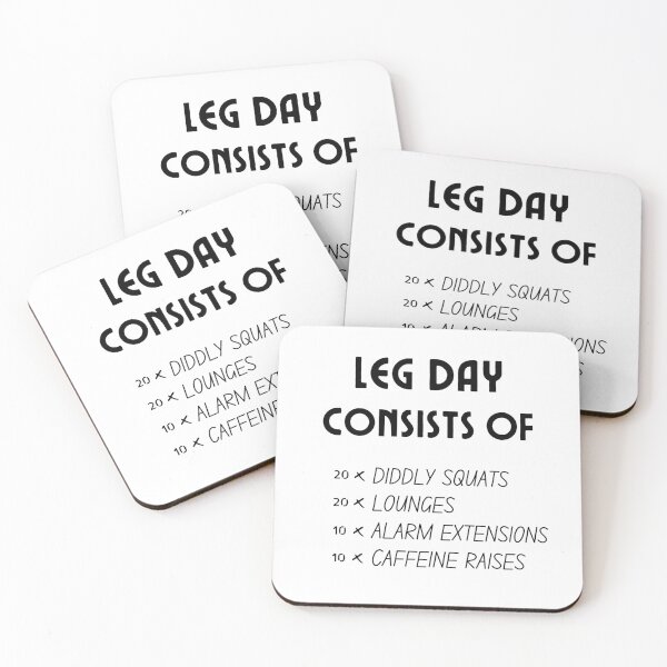 Item preview, Leg Day Consists of Diddly Squat - Zilch - Nada - Nothing designed and sold by For the love of Pixels.