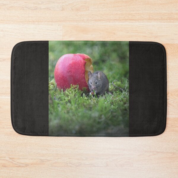 Item preview, Mouse eating apple - funny, cute wildlife photography designed and sold by Kipcio.
