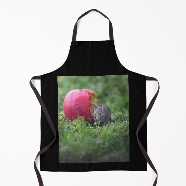 Item preview, Mouse eating apple - funny, cute wildlife photography designed and sold by Kipcio.