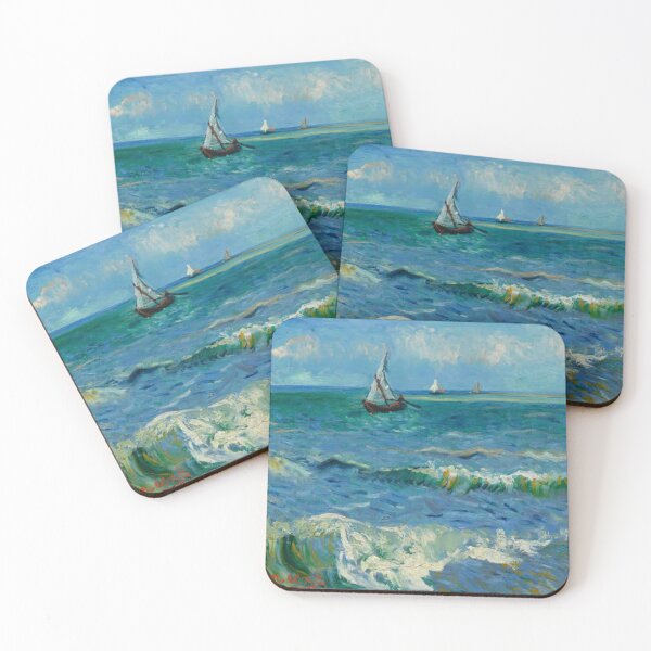 Item preview, Vincent Van Gogh - The Sea at Les Saintes-Maries-de-la-Mer,No 01. designed and sold by Vivanne-art.