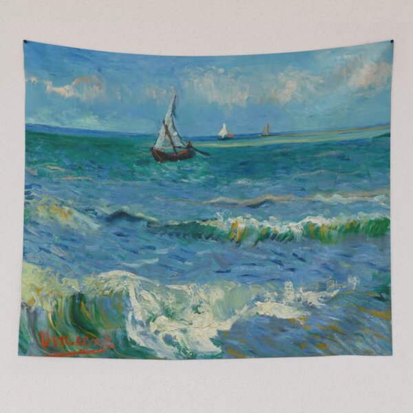 Item preview, Vincent Van Gogh - The Sea at Les Saintes-Maries-de-la-Mer,No 01. designed and sold by Vivanne-art.
