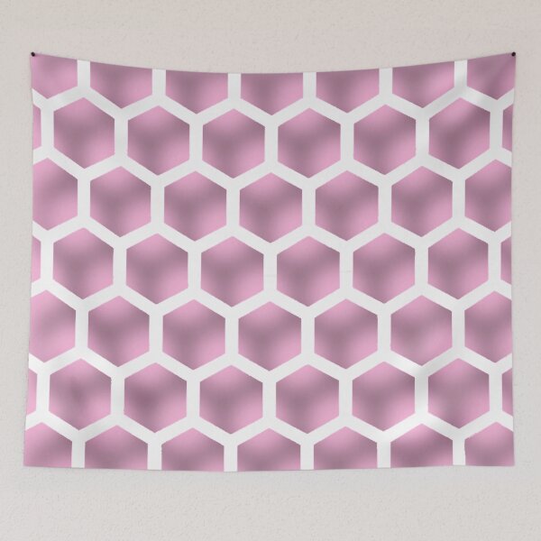 Item preview, Honeycomb pattern in pink designed and sold by Ninaeva.