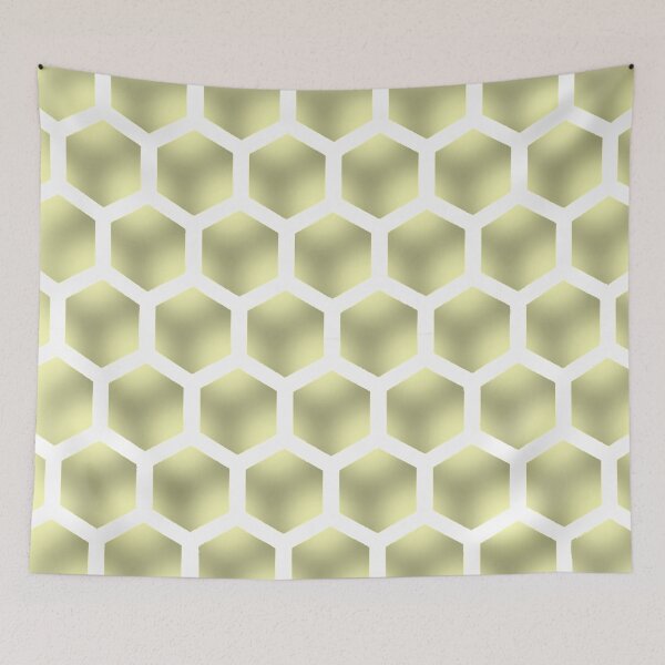 Item preview, Honeycomb pattern in yellow designed and sold by Ninaeva.