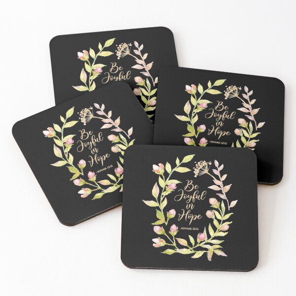 Item preview, Romans 12:12 - Be Joyful In Hope - Black designed and sold by amazingjoy.
