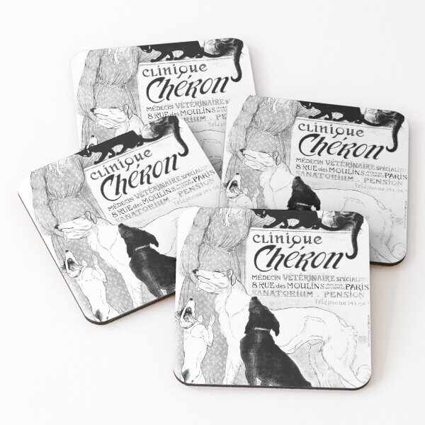 Item preview, Animal Love Vintage Black White Poster Paris Veterinary Clinic  designed and sold by SpiritGifts.
