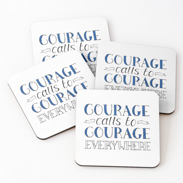 Item preview, Courage Calls to Courage Everywhere Quote from Millicent Fawcett designed and sold by Maddy Bennett.