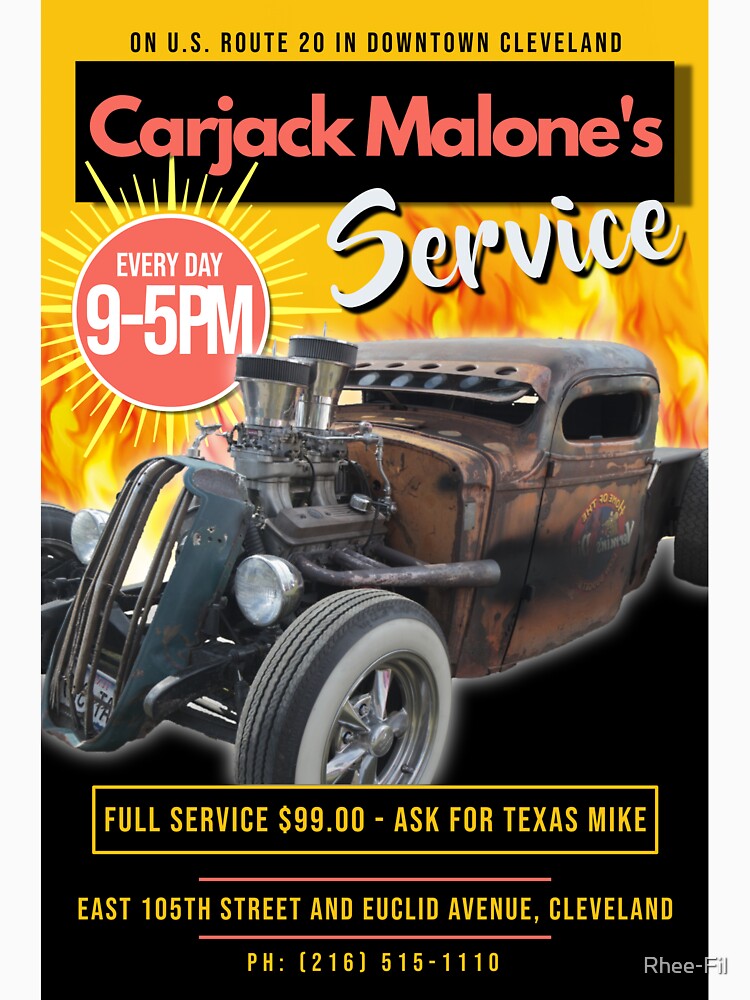 "Carjack Malone Hershe Las Palmas Escape from L.A." Tshirt for