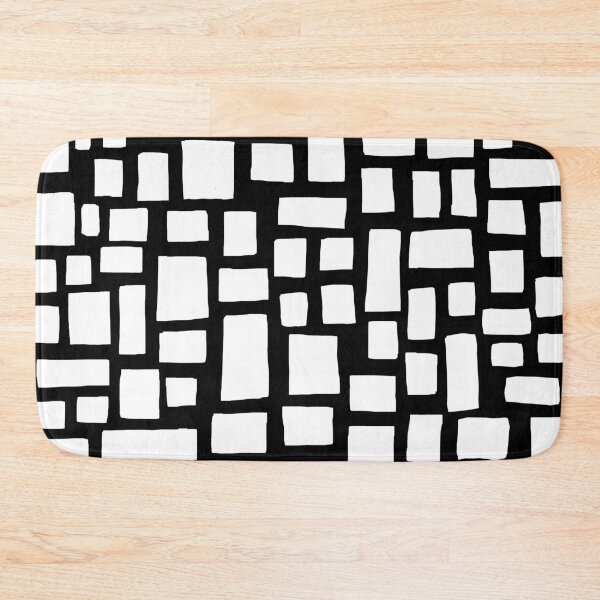 Item preview, White on Black, Monochrome, Sketchy, Block Art  designed and sold by OneThreeSix.
