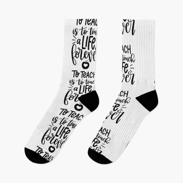 Item preview, To teach is to touch a life forever - inspirational teacher quote/gift (black) designed and sold by PickaSticka.