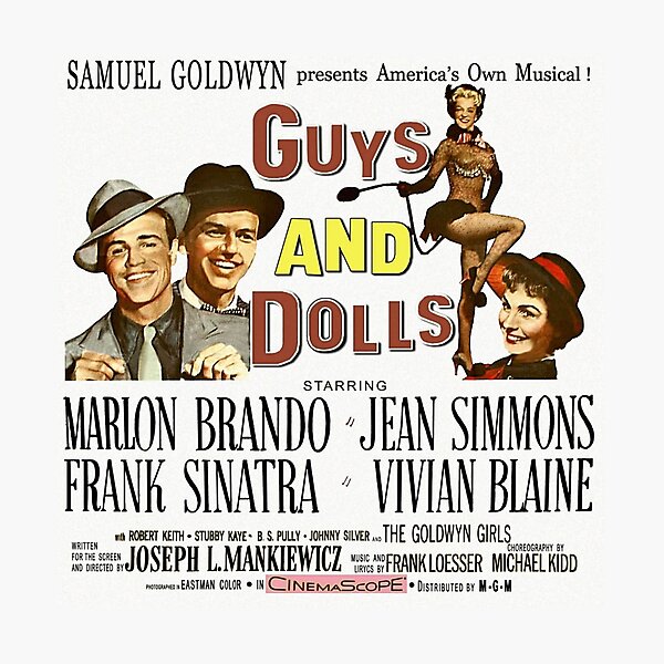 Guys and Dolls Joseph Mankiewicz vintage Photographic Print