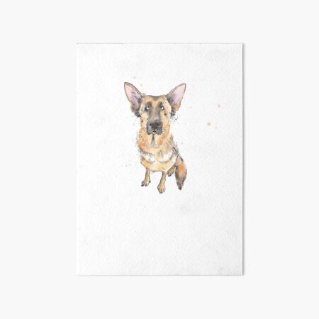 Vista previa del artículo con la obra «Perro pastor alemán - gracioso alsaciano», diseñado y vendido por Luci Power.