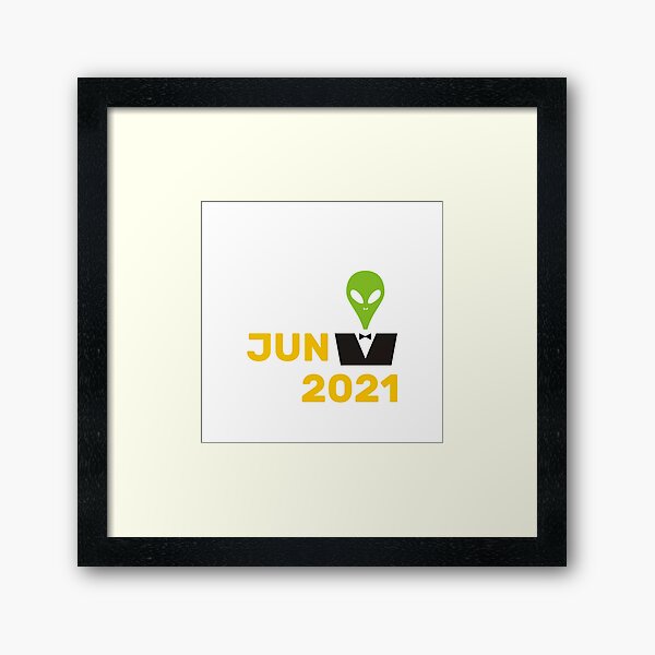 UFO Report June 2021 Gerahmter Kunstdruck