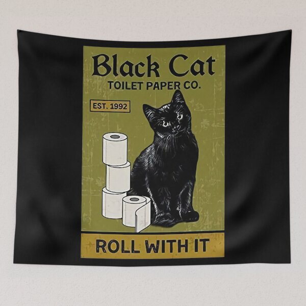 Item preview, Blak Cat Toilet Paper Co designed and sold by Ada Ochoa.