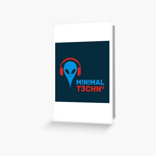 Minimal Techno Grußkarte