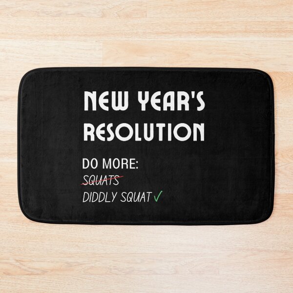 Item preview, New Year's Resolution Progress Do More Diddly Squat - Zilch - Nada - Nothing designed and sold by For the love of Pixels.