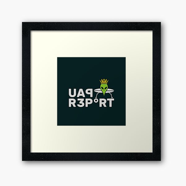 UAP Report Gerahmter Kunstdruck