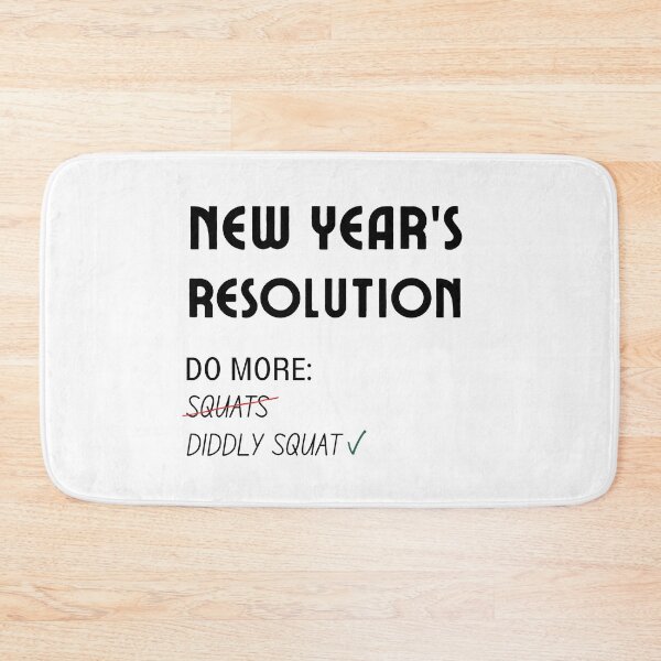 Item preview, New Year's Resolution Progress Do More Diddly Squat - Zilch - Nada - Nothing designed and sold by For the love of Pixels.