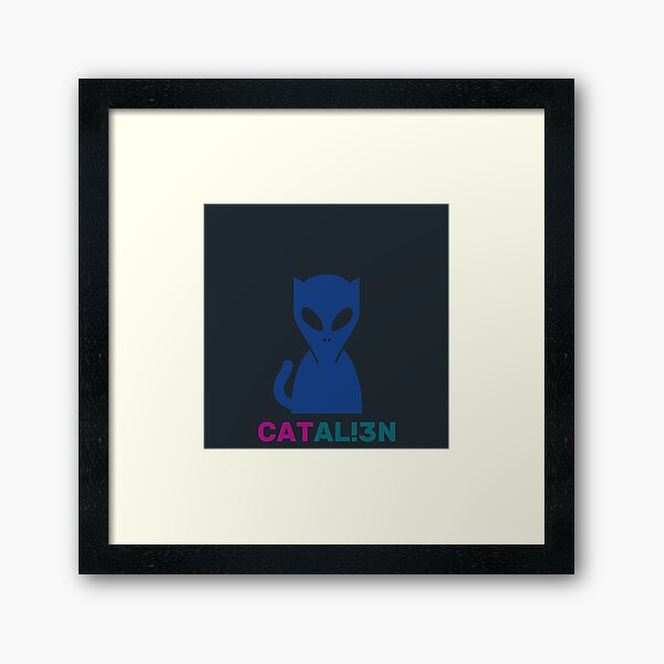 Cat Alien Gerahmter Kunstdruck