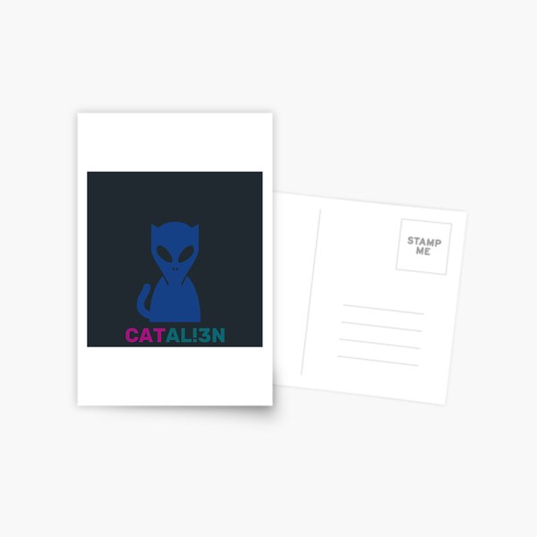 Cat Alien Postkarte