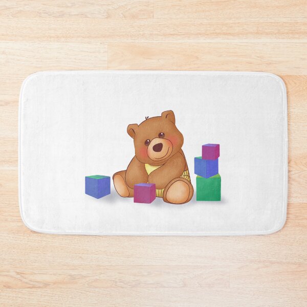 Item preview, Cute bear playing with blocks  designed and sold by Zela.