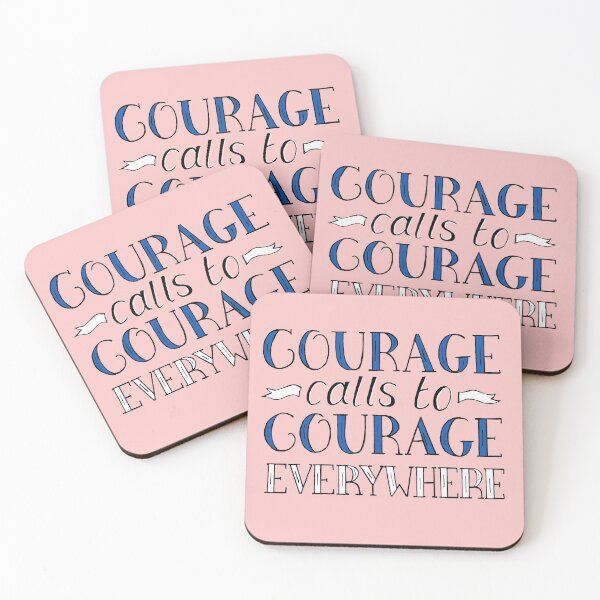 Item preview, Courage Calls to Courage Everywhere Quote from Millicent Fawcett designed and sold by Maddy Bennett.