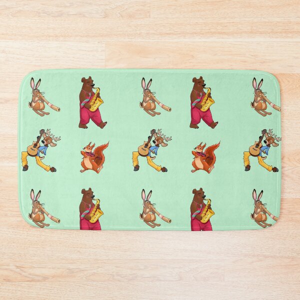 Item preview, Stickers Pack Animal Playing Music Djerido Rabbit Bear Trumpet Deer Guitar Squirrel Violin designed and sold by KLINESTORE.