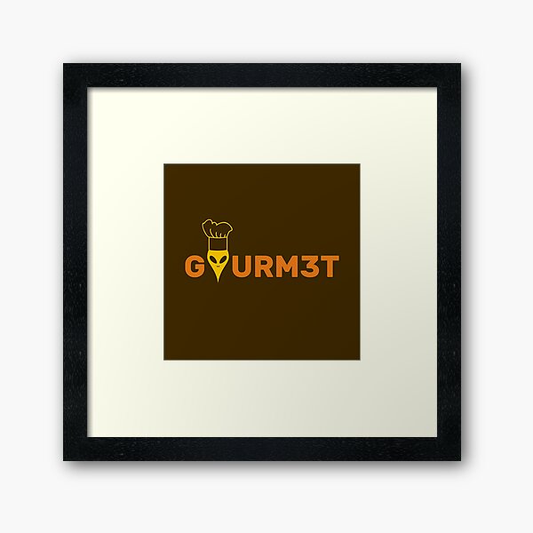 Gourmet Koch Gerahmter Kunstdruck