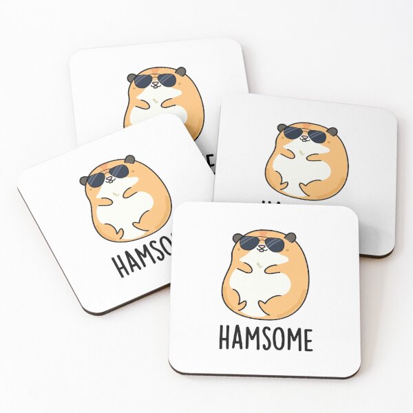 Item preview, Ham-some Handsome Funny Hamster Puns  designed and sold by punnybone.