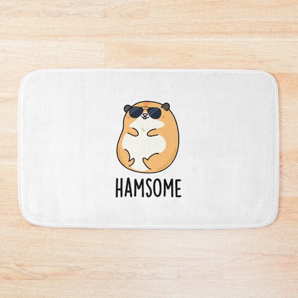 Item preview, Ham-some Handsome Funny Hamster Puns  designed and sold by punnybone.