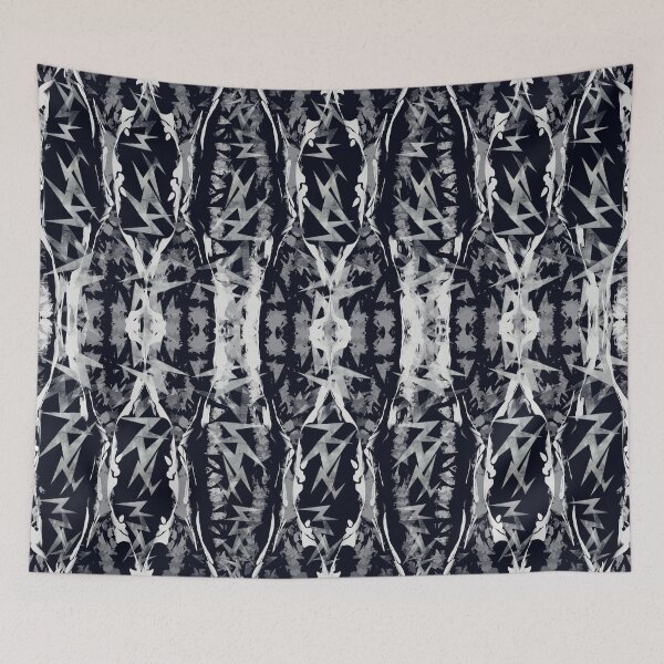 Item preview, Symmetrical abstract monotone patterns designed and sold by Only1helen.
