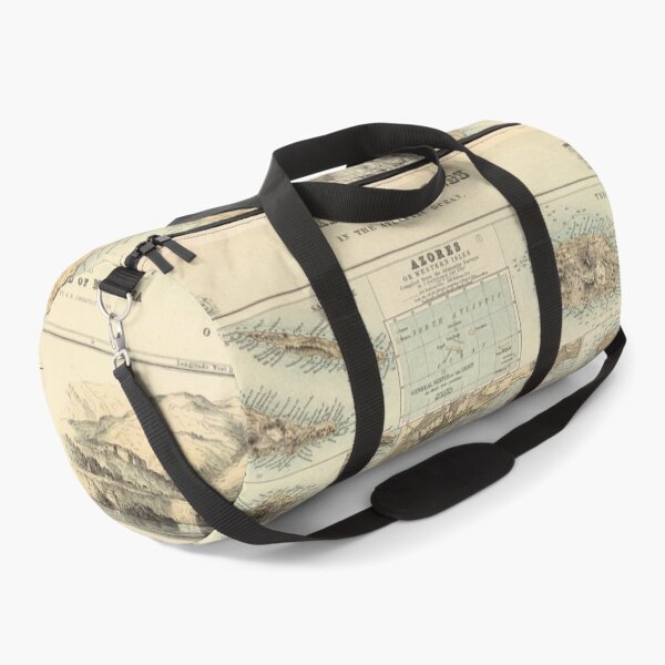 Item preview, Old Azores Islands Map (1872) Vintage Portuguese Isles Atlas designed and sold by BravuraMedia.