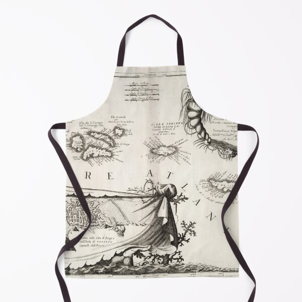 Item preview, Old Azores Islands Map (1690) Vintage Portuguese Isles Atlas designed and sold by BravuraMedia.