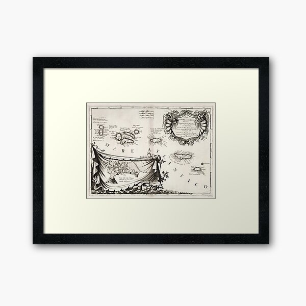 Item preview, Old Azores Islands Map (1690) Vintage Portuguese Isles Atlas designed and sold by BravuraMedia.