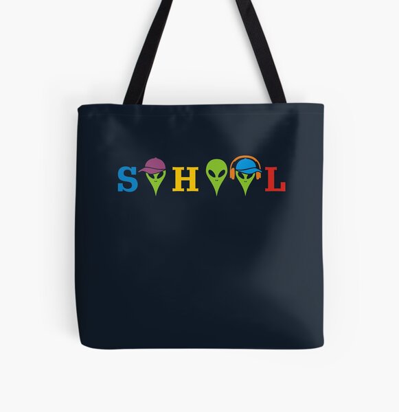 School Allover-Print Tote Bag