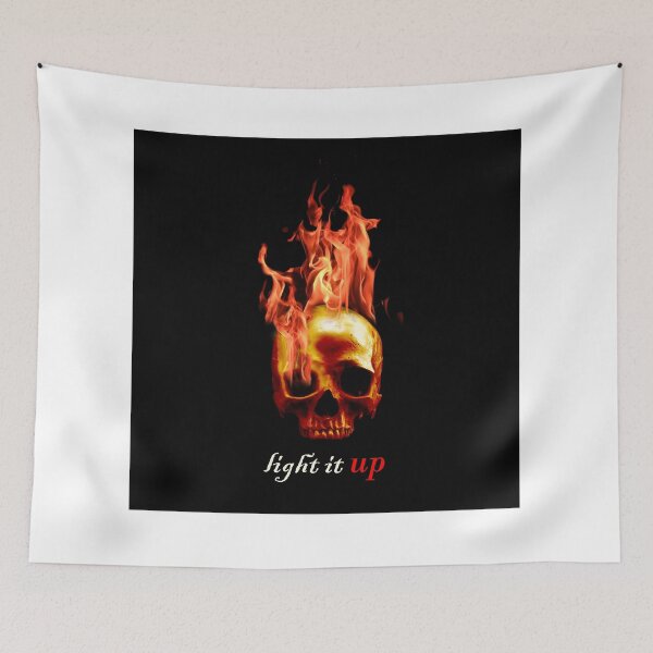 Item preview,  Burning skull with a simple qoute designed and sold by KheinJohn.