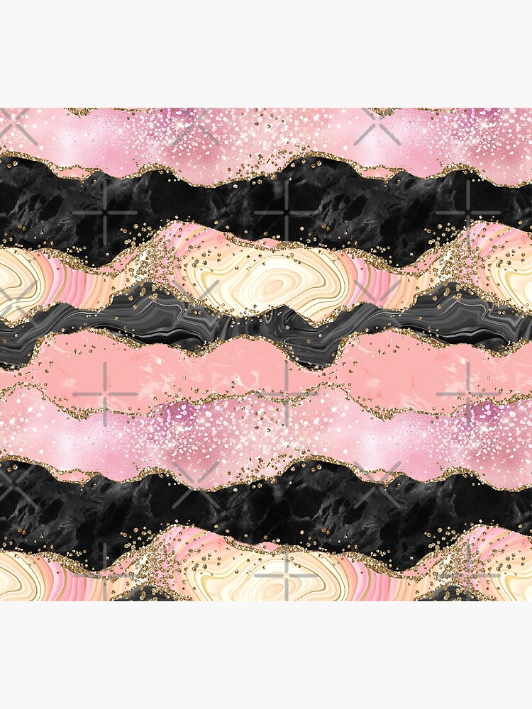 Discover Pink Glitter Agate Pattern No.3 Socks