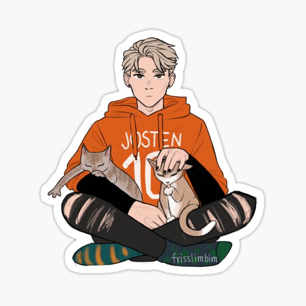 #1 cat dad Sticker