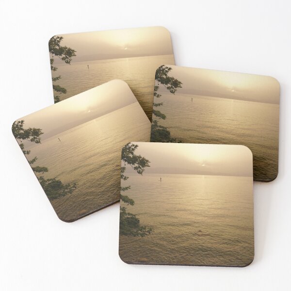 Item preview, paddleboarding at sunset designed and sold by distracted.