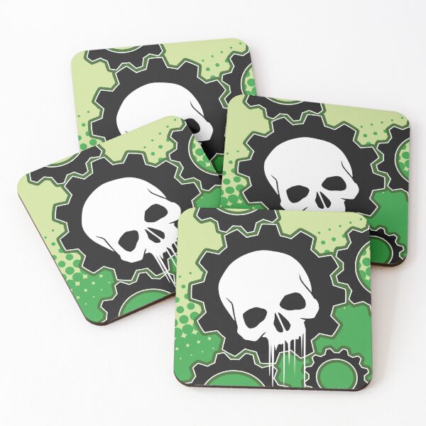 Item preview, A Clockwork Skull in Green designed and sold by iscaStudioArt.