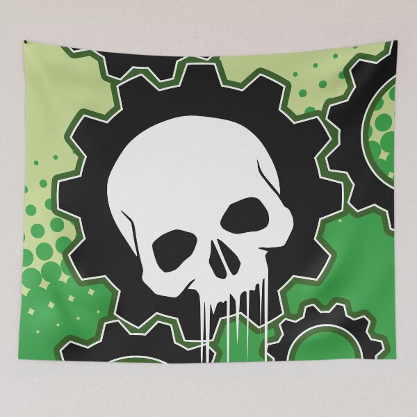 Item preview, A Clockwork Skull in Green designed and sold by iscaStudioArt.