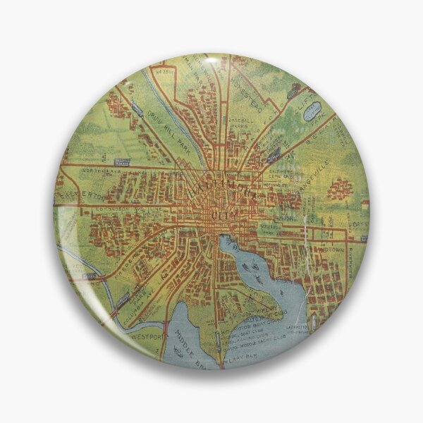 Item preview, Old Baltimore MD Railway Map (1910) Vintage Charm City Maryland Transit Atlas designed and sold by BravuraMedia.