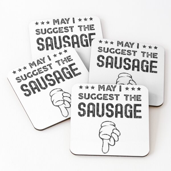 Item preview, May I Suggest The Sausage Funny BBQ Novelty Design designed and sold by justjonboy.