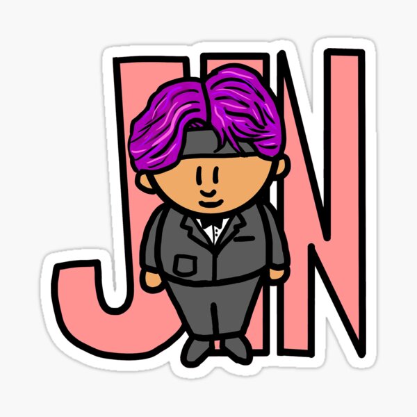 Sticker of Jin(BTS) in Chibi Sticker