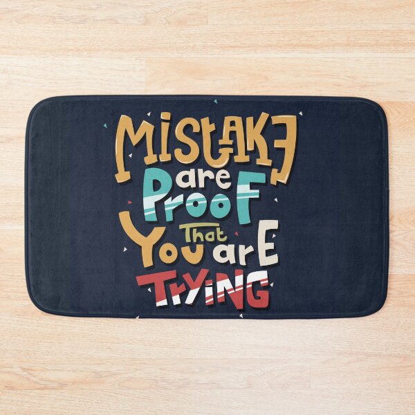 Item preview, Hand Drawn Lettering mistake are proof that you are trying designed and sold by Peekonet.