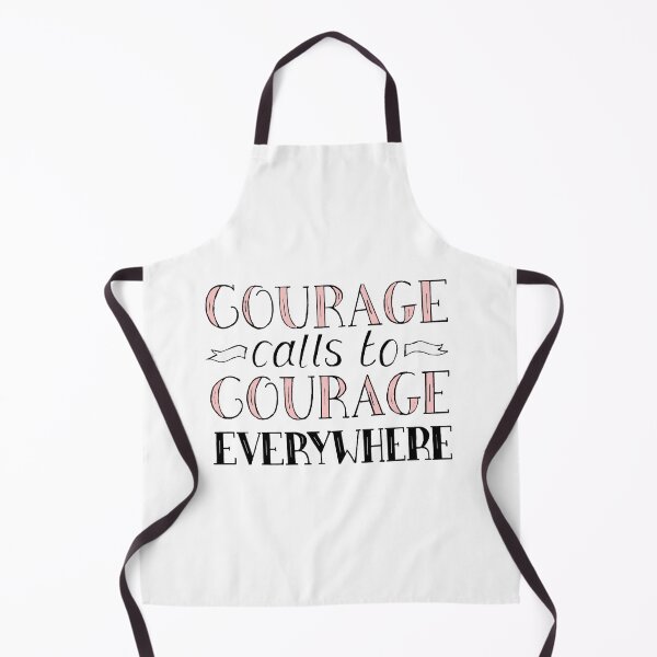 Item preview, Courage Calls to Courage Everywhere Inspirational Quote in Pink and Black designed and sold by Maddy Bennett.