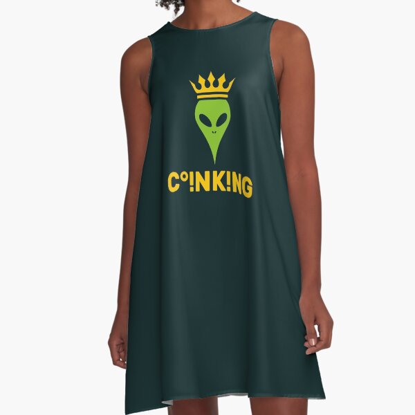 Coin King A-Linien Kleid
