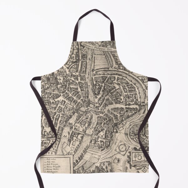 Item preview, Old Bamberg Germany Map (1618) Vintage German Town Atlas designed and sold by BravuraMedia.