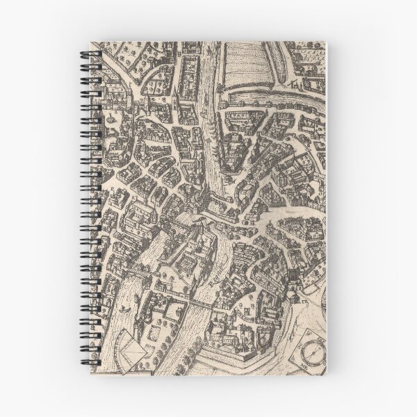 Item preview, Old Bamberg Germany Map (1618) Vintage German Town Atlas designed and sold by BravuraMedia.