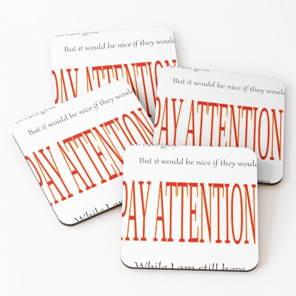 Item preview, kids pay attention designed and sold by CottagePop.